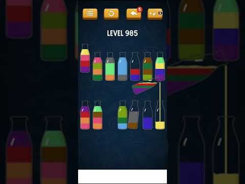 Video guide by Mobile games: Soda Sort Puzzle Level 985 #sodasortpuzzle