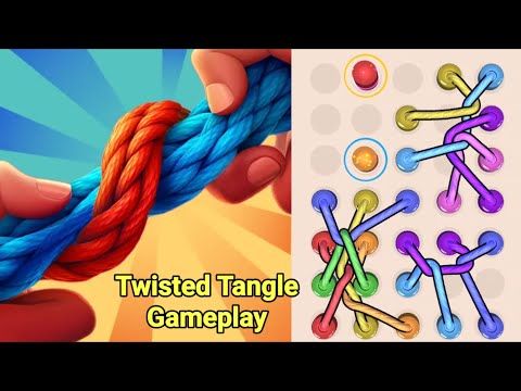 Video guide by sonicOring: Twisted Tangle Level 1-100 #twistedtangle