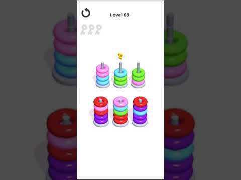Video guide by Mobile games: Hoop Stack Level 69 #hoopstack