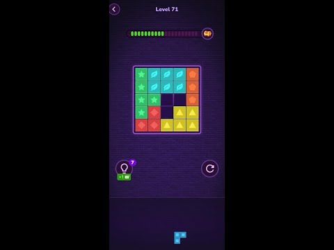 Video guide by Block Puzzle: Block Puzzle Level 71 #blockpuzzle