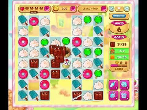 Video guide by Gamopolis: Candy Valley Level 1400 #candyvalley
