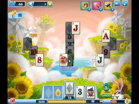 Video guide by skillgaming: Solitaire Level 66 #solitaire