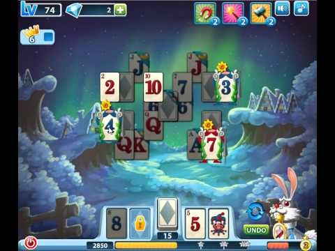 Video guide by skillgaming: Solitaire Level 74 #solitaire