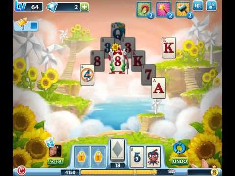 Video guide by skillgaming: Solitaire Level 64 #solitaire