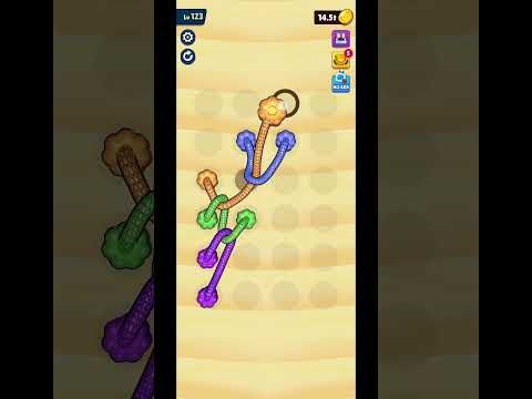 Video guide by XQB GAMING: Twisted Tangle Level 124 #twistedtangle