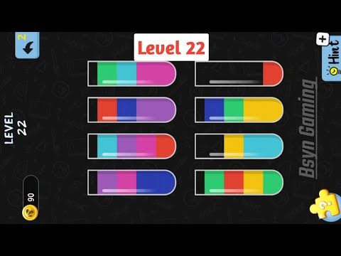 Video guide by Bsyn Gaming : Water Color Sort Level 22 #watercolorsort