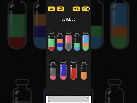 Video guide by Mobile games: Soda Sort Puzzle Level 33 #sodasortpuzzle