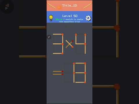 Video guide by MA Connects: Matchstick Puzzle Level 50 #matchstickpuzzle