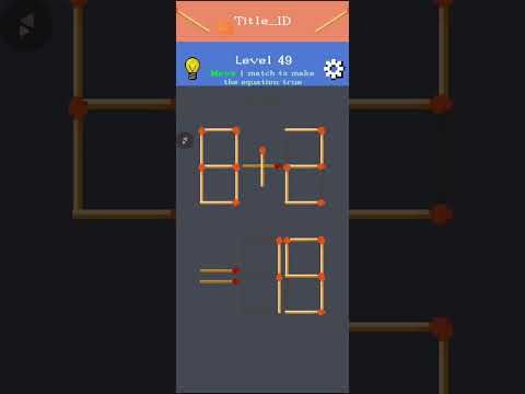 Video guide by MA Connects: Matchstick Puzzle Level 49 #matchstickpuzzle