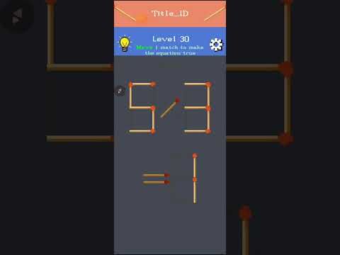 Video guide by MA Connects: Matchstick Puzzle Level 30 #matchstickpuzzle