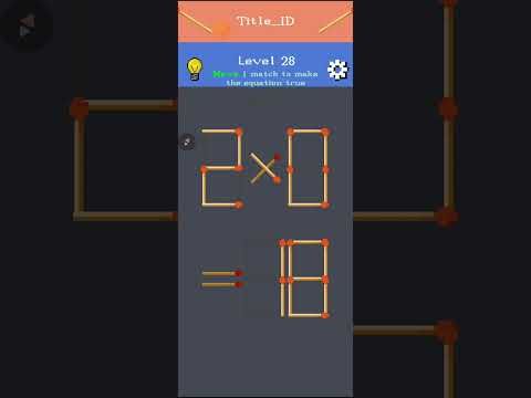 Video guide by MA Connects: Matchstick Puzzle Level 28 #matchstickpuzzle
