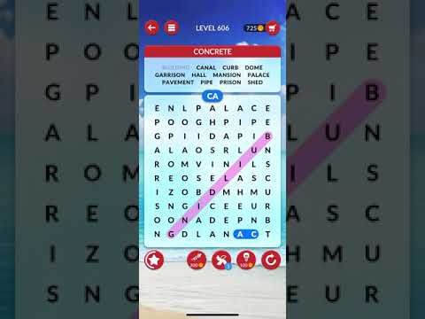 Video guide by Sith Gaming: Wordscapes Search Level 606 #wordscapessearch