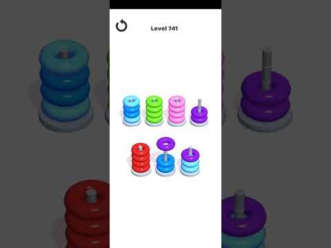 Video guide by Mobile Games: Hoop Stack Level 741 #hoopstack