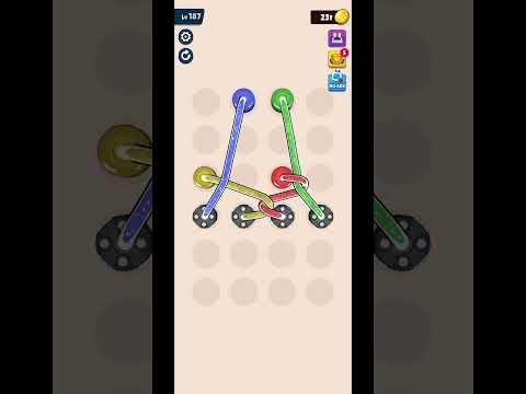 Video guide by XQB GAMING: Twisted Tangle Level 187 #twistedtangle