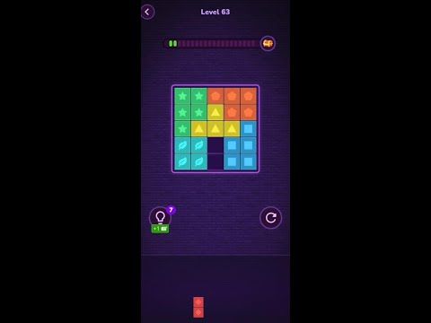 Video guide by Block Puzzle: Block Puzzle!!!! Level 63 #blockpuzzle