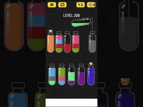 Video guide by Mobile games: Soda Sort Puzzle Level 208 #sodasortpuzzle