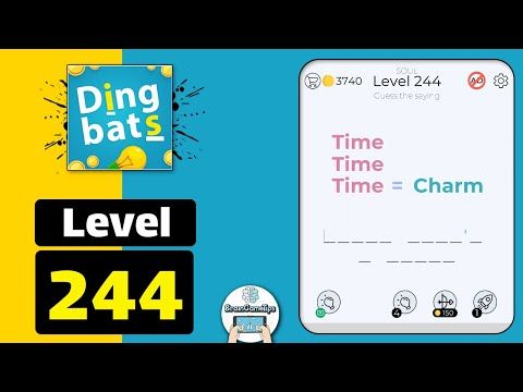 Video guide by BrainGameTips: Dingbats! Level 244 #dingbats