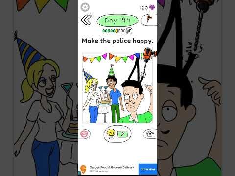 Video guide by ☬Prashant 999☬: Draw Happy Police! Level 199 #drawhappypolice