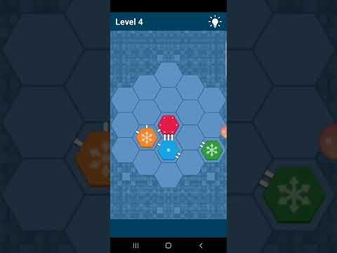 Video guide by Connect me Logic puzzle: Hexagonal! Level 4 #hexagonal