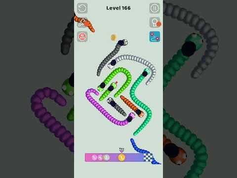 Video guide by Pak Gamer: Snakes Level 166 #snakes