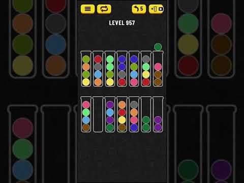 Video guide by Mobile games: Ball Sort Puzzle Level 957 #ballsortpuzzle