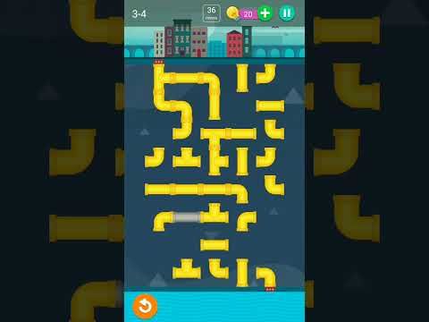 Video guide by Rohan Gupta 34: Pipe Puzzle Level 3-4 #pipepuzzle