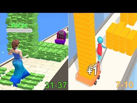 Video guide by APKNo1 - Gaming Channel: Money Run 3D! Level 31-37 #moneyrun3d
