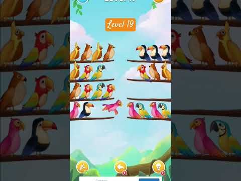 Video guide by MrAcarfil: Bird Sort Puzzle Level 19 #birdsortpuzzle