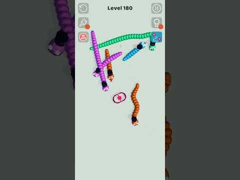 Video guide by Pak Gamer: Tangled Snakes Level 180 #tangledsnakes