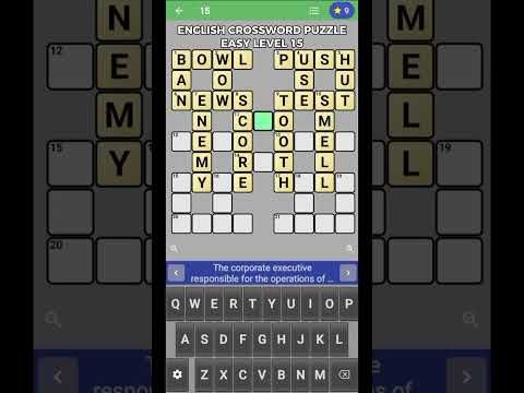Video guide by The Bubbly Lili: English Crossword Puzzle Level 15 #englishcrosswordpuzzle