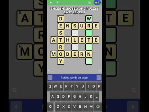 Video guide by The Bubbly Lili: English Crossword Puzzle Level 7 #englishcrosswordpuzzle