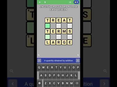 Video guide by The Bubbly Lili: English Crossword Puzzle Level 9 #englishcrosswordpuzzle