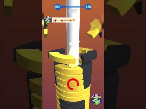 Video guide by μJn. Jayshwant P: Happy Stack Ball Level 687 #happystackball