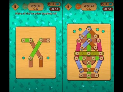 Video guide by Lim Shi San: Wood Nuts & Bolts Puzzle Level 13 #woodnutsamp