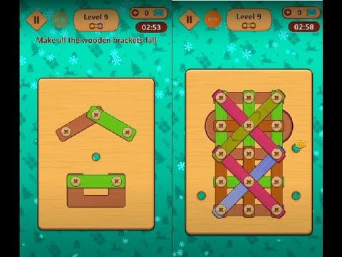Video guide by Lim Shi San: Wood Nuts & Bolts Puzzle Level 9 #woodnutsamp