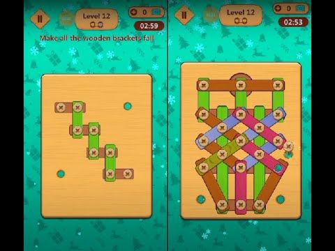 Video guide by Lim Shi San: Wood Nuts & Bolts Puzzle Level 12 #woodnutsamp