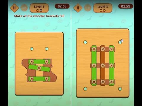 Video guide by Lim Shi San: Wood Nuts & Bolts Puzzle Level 3 #woodnutsamp