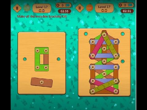 Video guide by Lim Shi San: Wood Nuts & Bolts Puzzle Level 17 #woodnutsamp