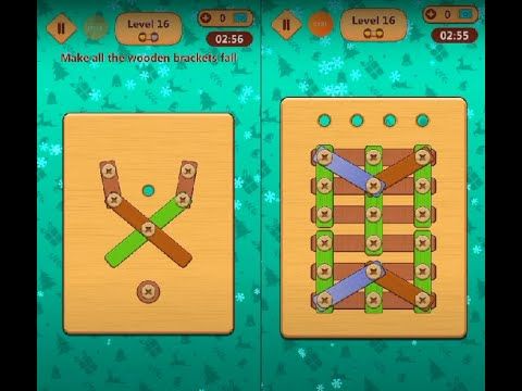 Video guide by Lim Shi San: Wood Nuts & Bolts Puzzle Level 16 #woodnutsamp