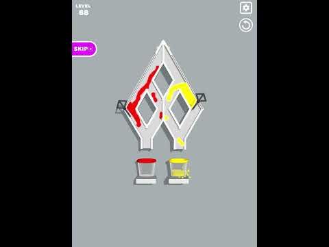 Video guide by short games: Color Flow 3D Level 68 #colorflow3d