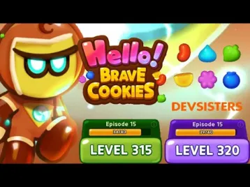 Video guide by Jelly Sapinho: Hello! Brave Cookies Level 315 #hellobravecookies