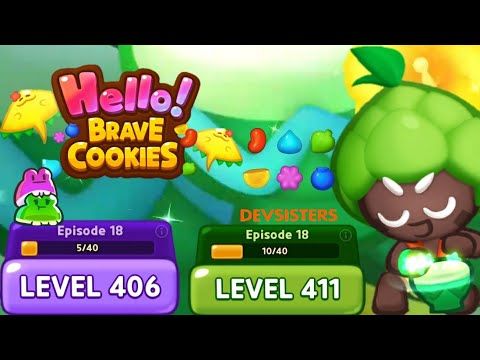 Video guide by Jelly Sapinho: Hello! Brave Cookies Level 406 #hellobravecookies