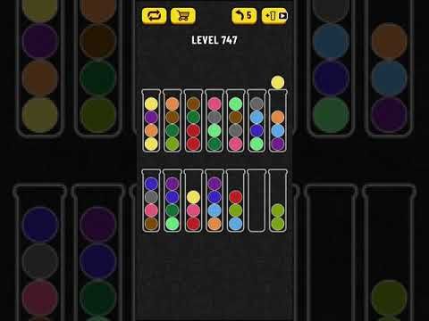 Video guide by Mobile games: Ball Sort Puzzle Level 747 #ballsortpuzzle