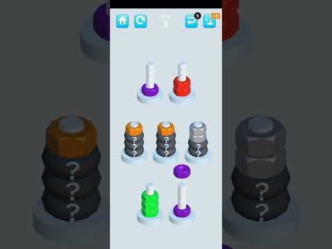 Video guide by tony's official: Nuts And Bolts Sort Level 8 #nutsandbolts