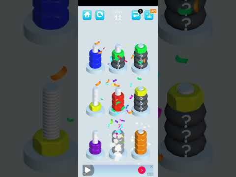 Video guide by tony's official: Nuts And Bolts Sort Level 11 #nutsandbolts
