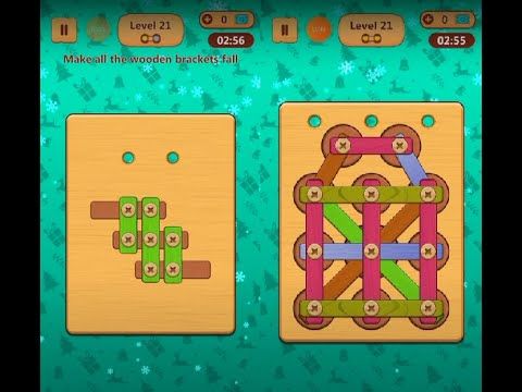 Video guide by Lim Shi San: Wood Nuts & Bolts Puzzle Level 21 #woodnutsamp