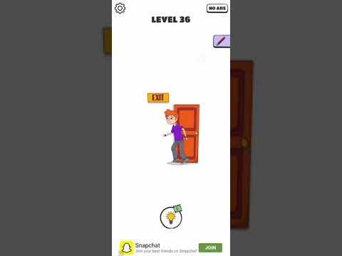Video guide by Chaker Gamer: Draw a Line: Tricky Brain Test Level 36 #drawaline