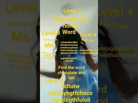 Video guide by Erika Ogino: Find All Words Level 1 #findallwords