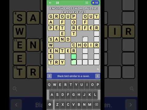 Video guide by The Bubbly Lili: English Crossword Puzzle Level 23 #englishcrosswordpuzzle