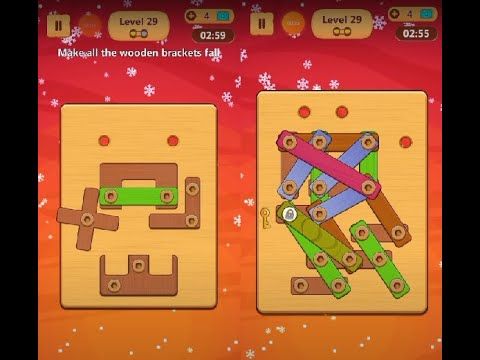 Video guide by Lim Shi San: Wood Nuts & Bolts Puzzle Level 29 #woodnutsamp